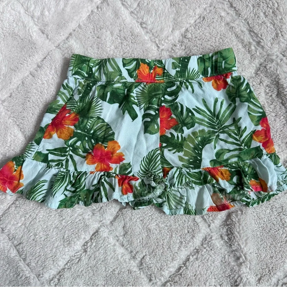 Art Class | Toddler Tropical Off The Shoulder Floral Blouse Set | Size 3T
